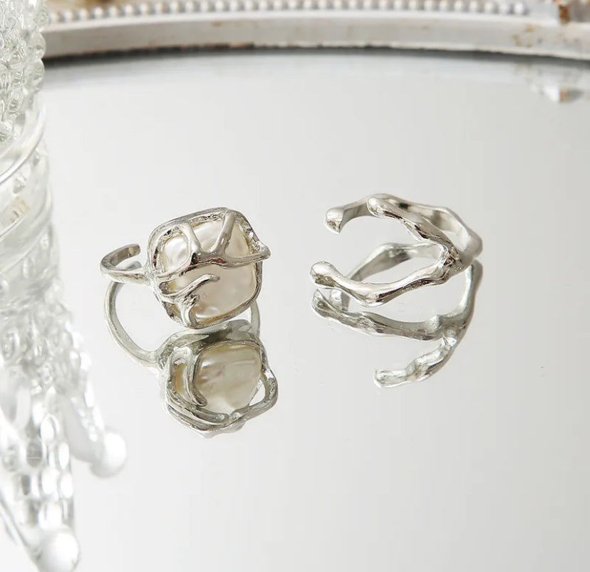 Geometric pearl rinv set