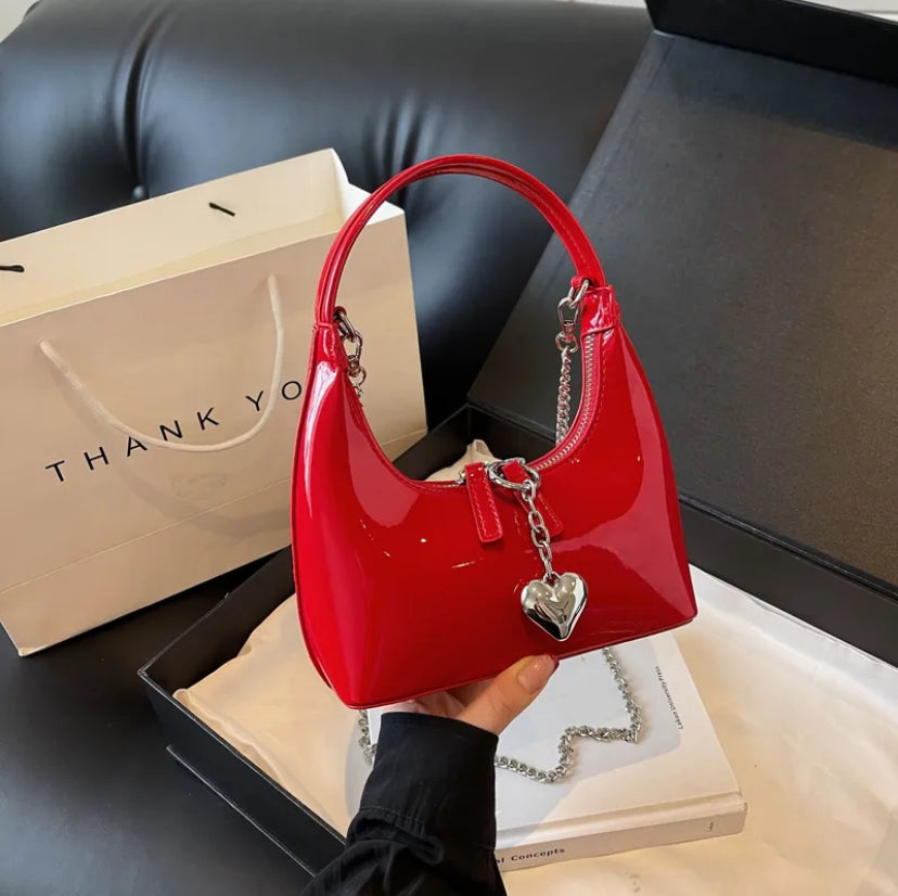 Y2k cherry red handbag