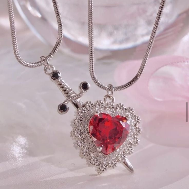 Bounded in blood necklace