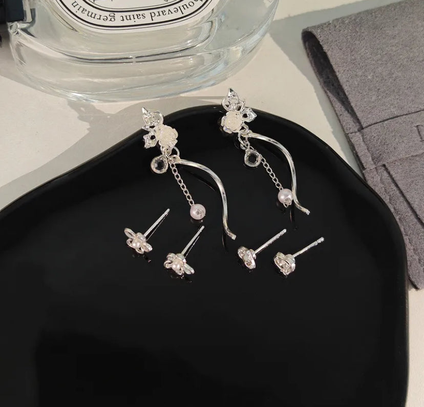 3 pair alloy studs