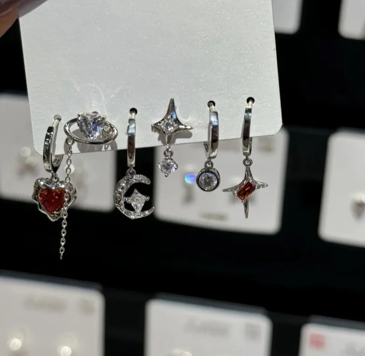 Moon star piercing set