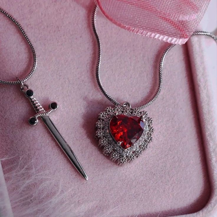 Bounded in blood necklace