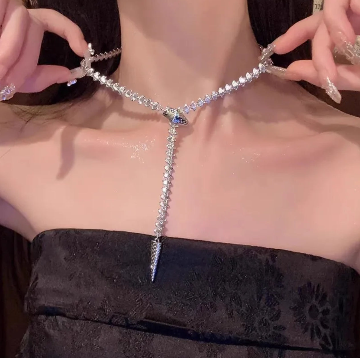 Wrapped snake necklace