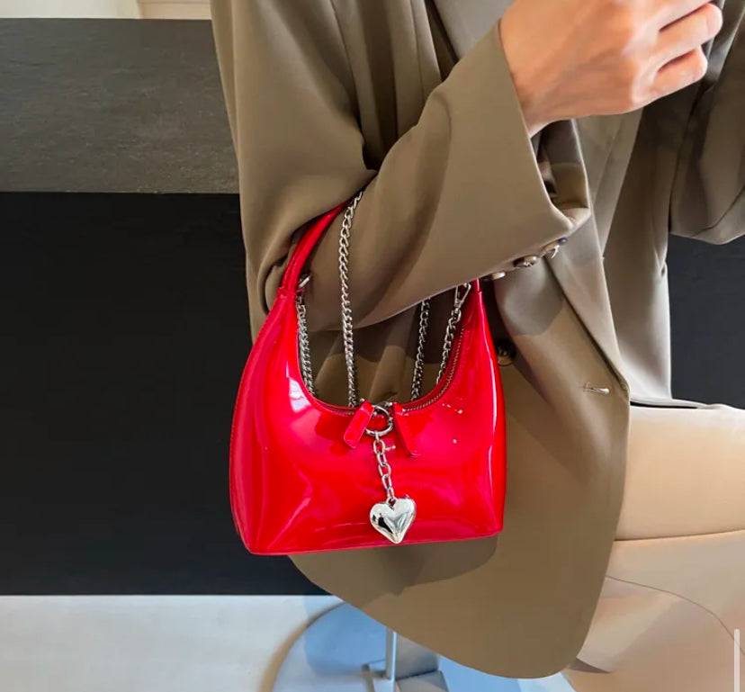Y2k cherry red handbag