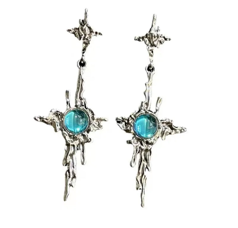 Y2k geometric earrings