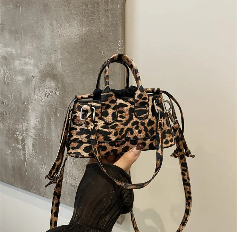 Leopard print mini bag