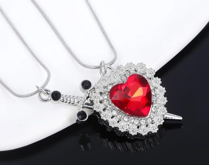 Bounded in blood necklace