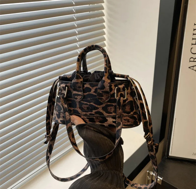Leopard print mini bag
