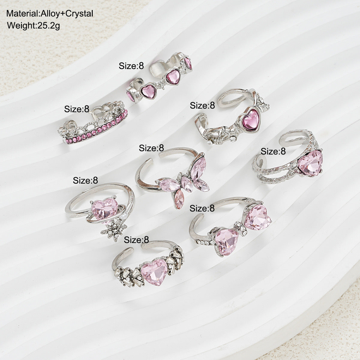 Coquette ring set