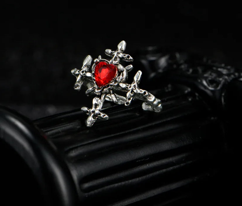 Gothic cross ring