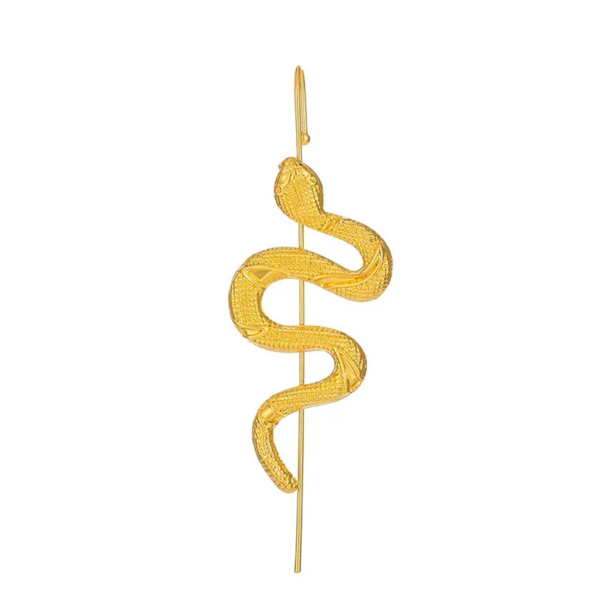 Snake detailed pin earcuuff