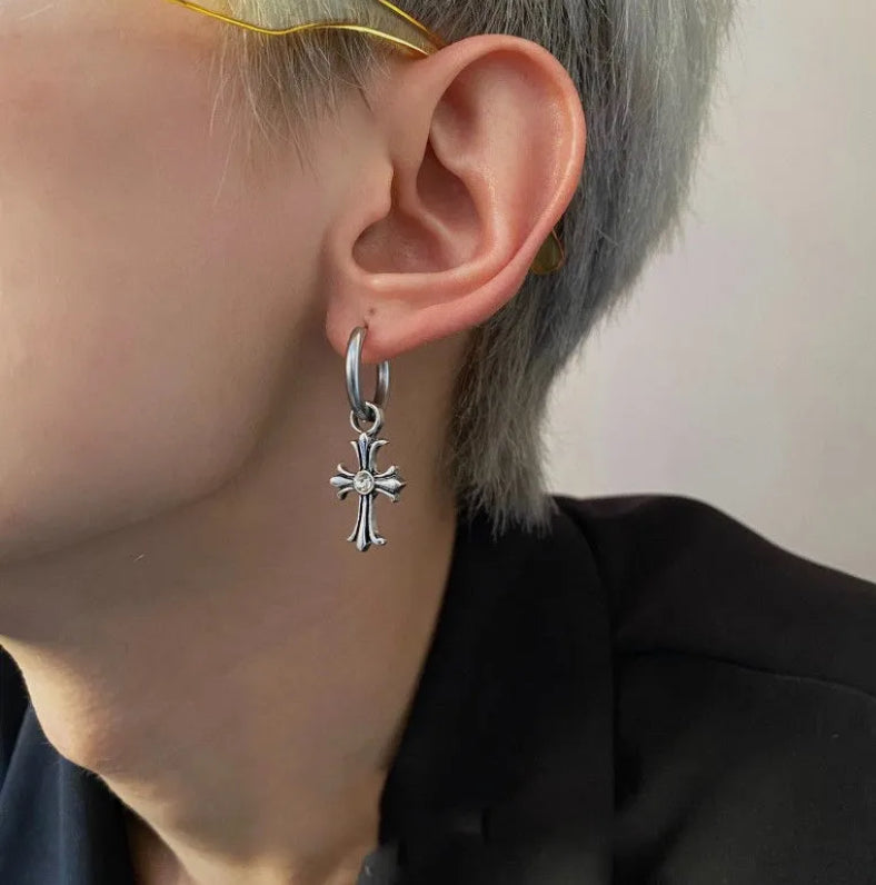 Cross detailed stud(single