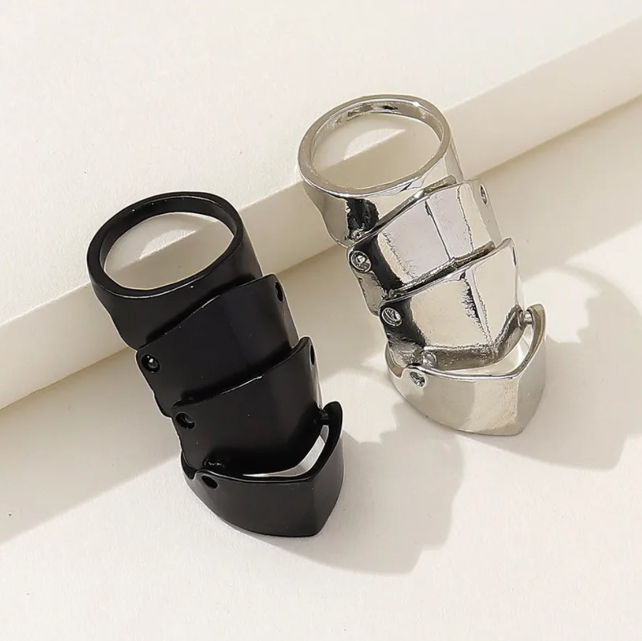 Gothic layered unisex ring