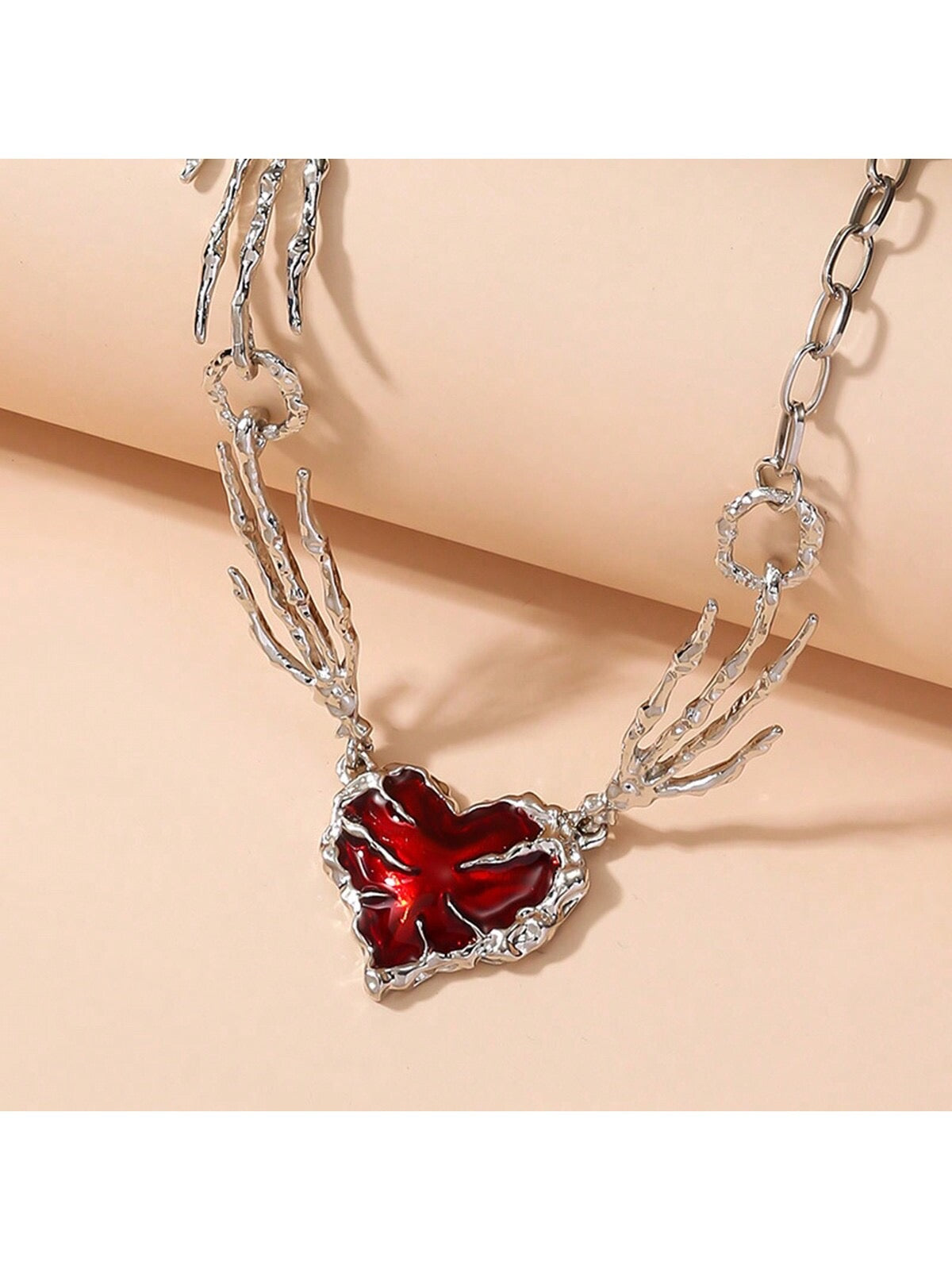 Forbidden love skull necklace