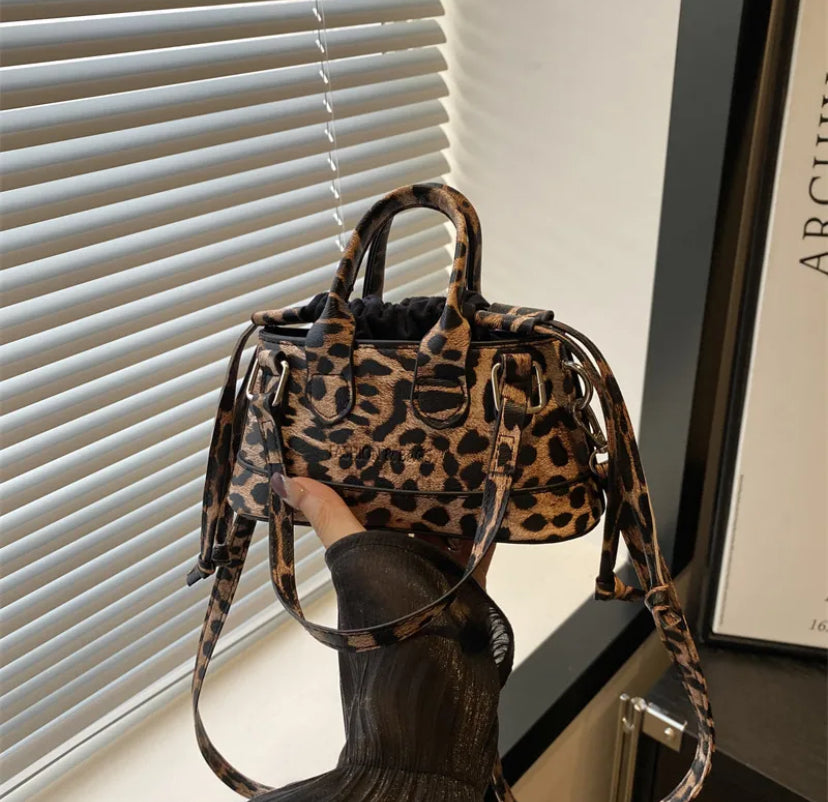 Leopard print mini bag