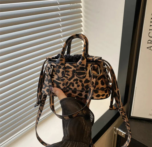 Leopard print mini bag