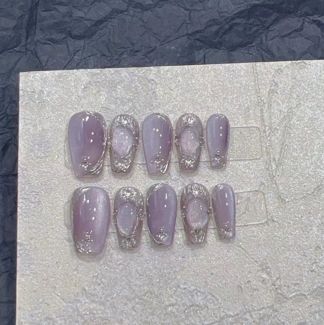 Magic mirror handmade nails