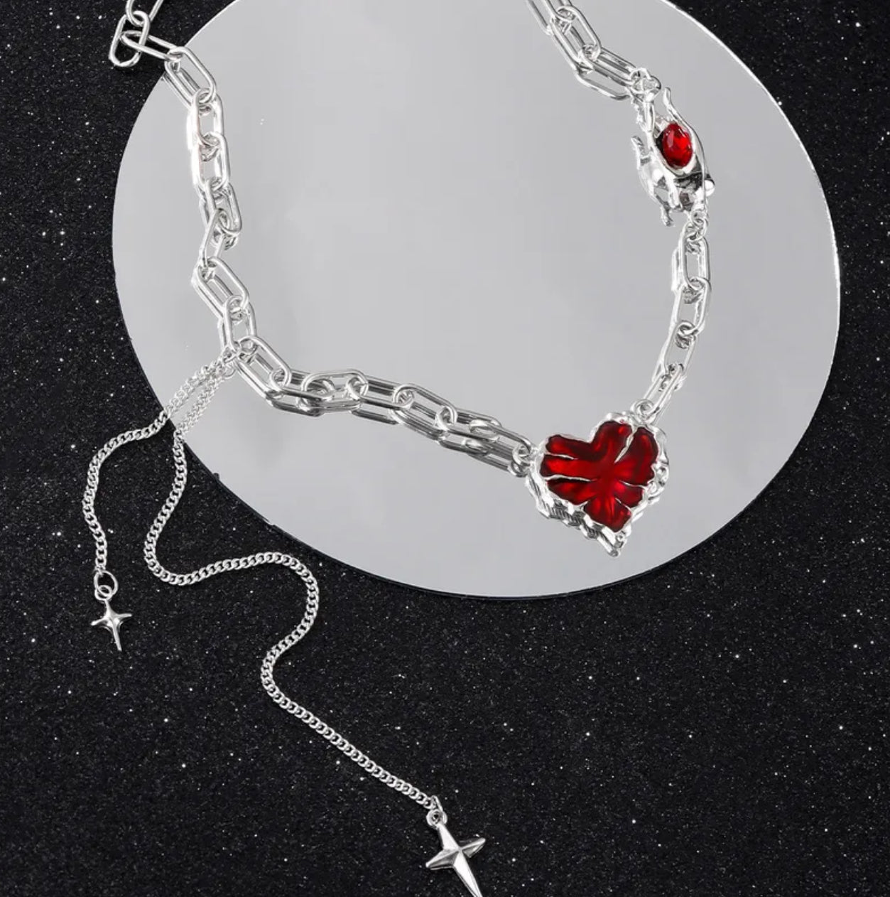 Twisted valentine necklace