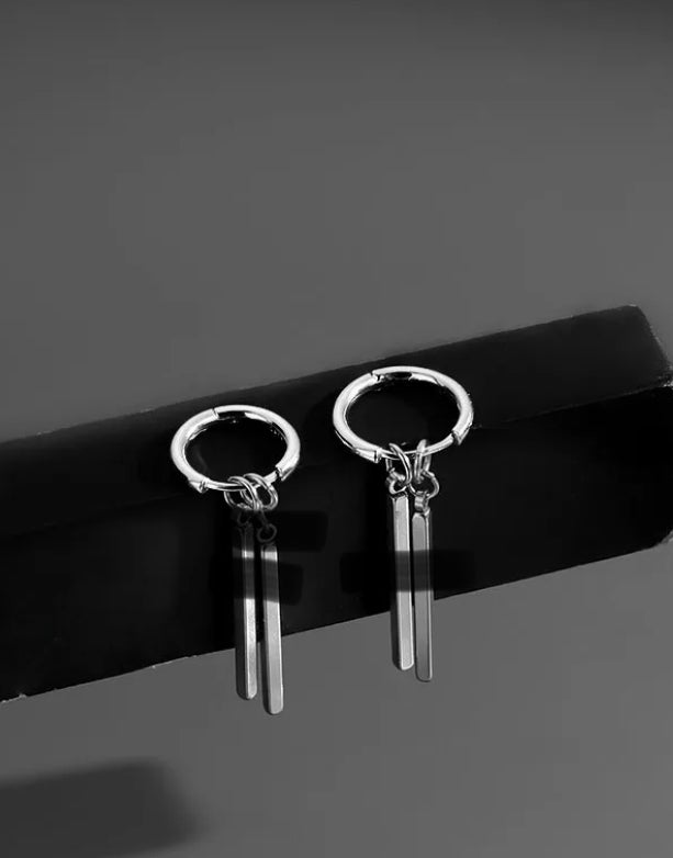 Stainless steel men’s earring (single)