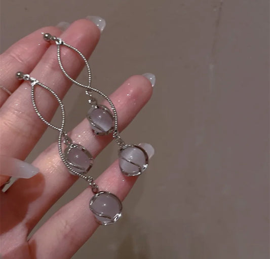Alloy plating drop earrings