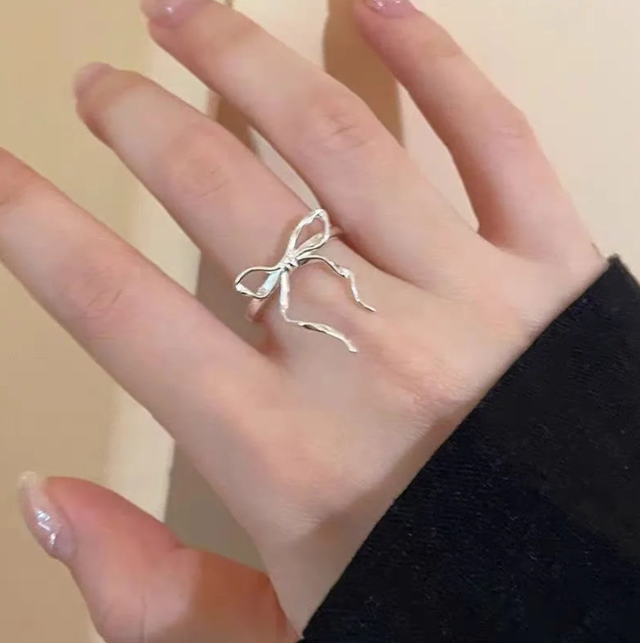 Coquette bow ring
