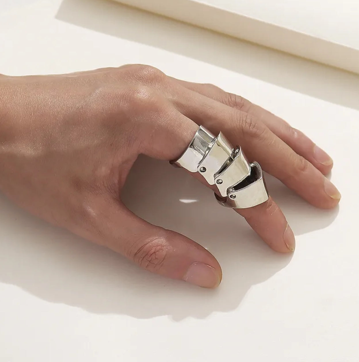 Gothic layered unisex ring