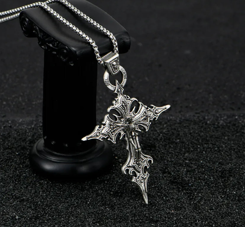 Gothic cross pendant