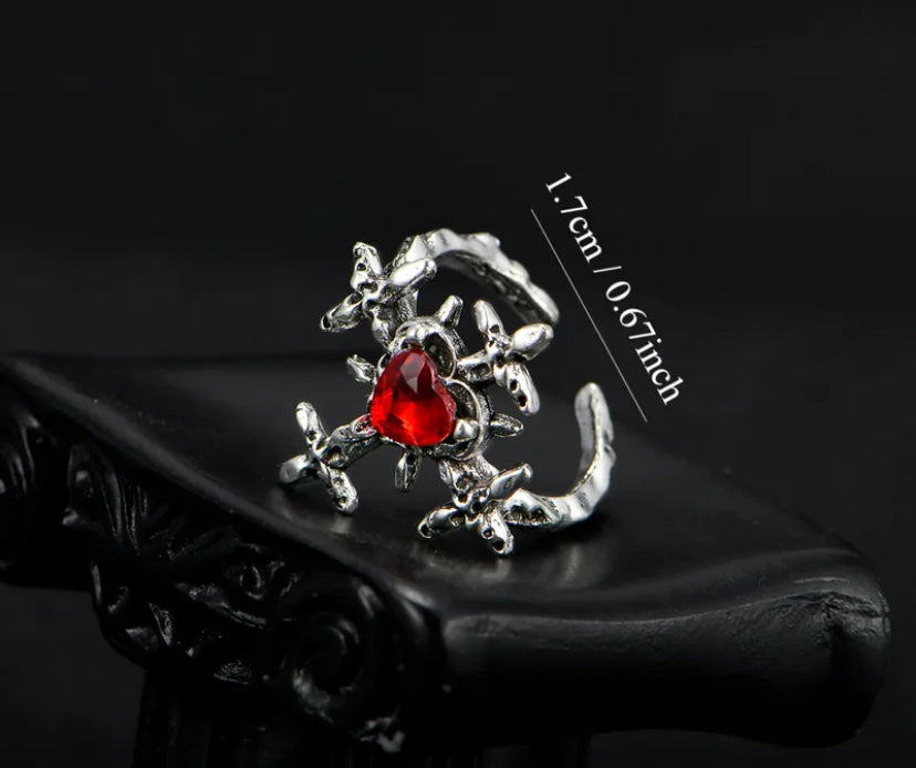 Gothic cross ring