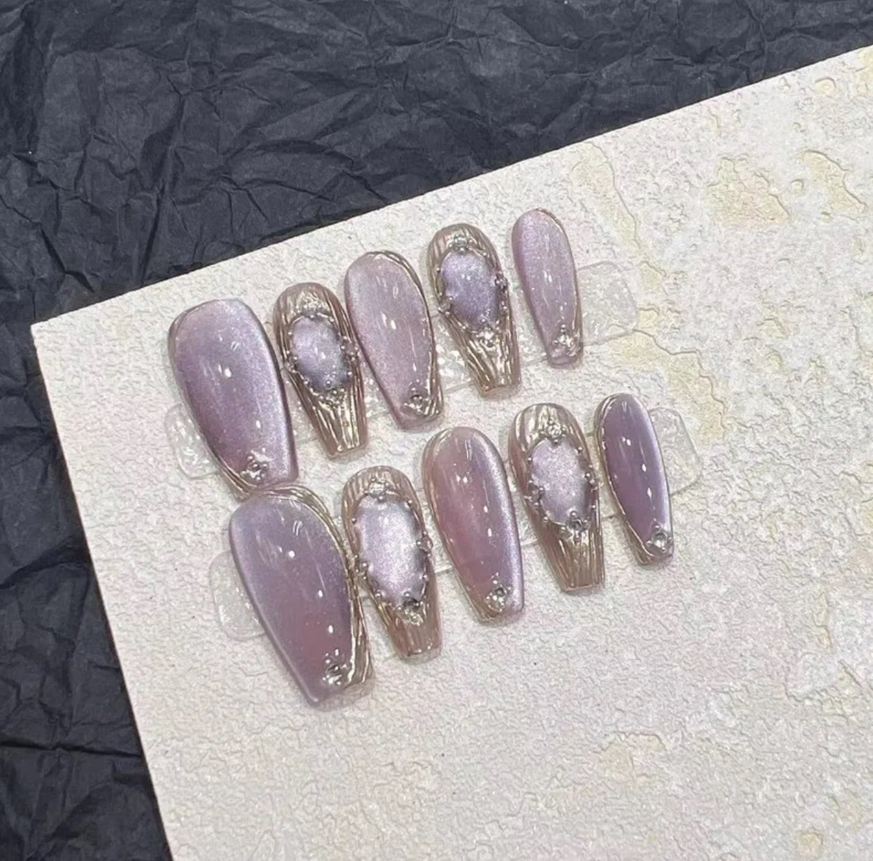 Magic mirror handmade nails