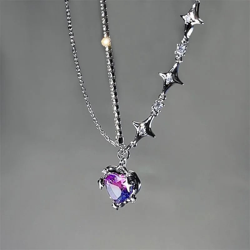 Alloy heart necklace