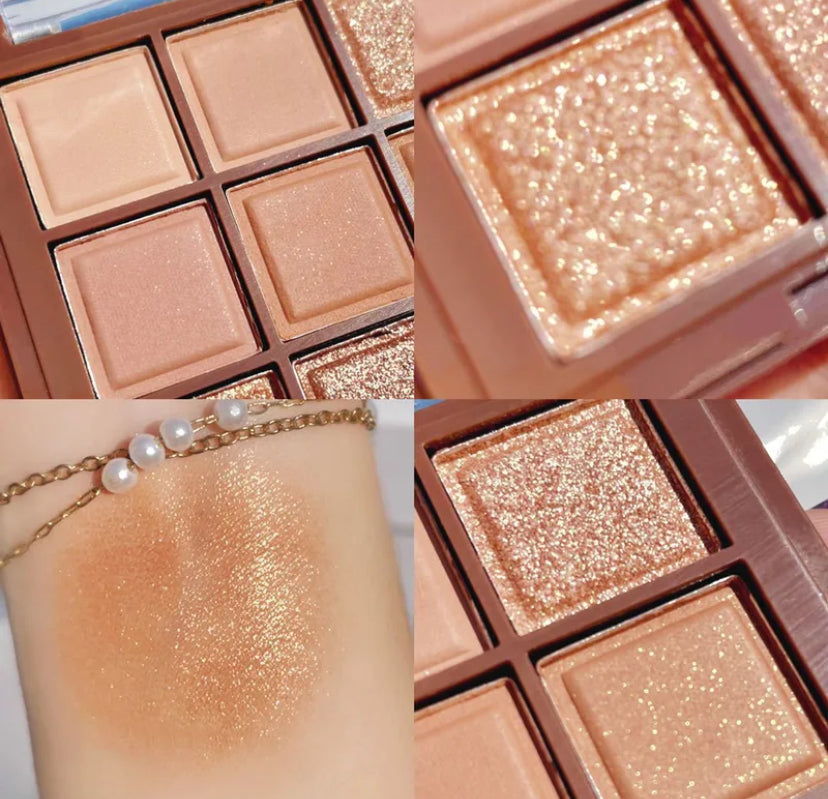 Nine colours chocolate eyeshadow palette