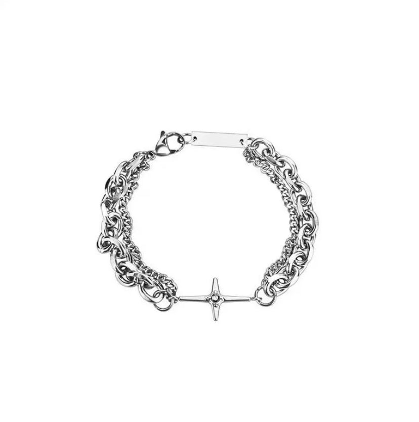 Star alloy plating rhinestone bracelet