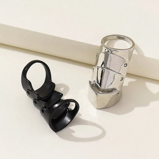 Gothic layered unisex ring