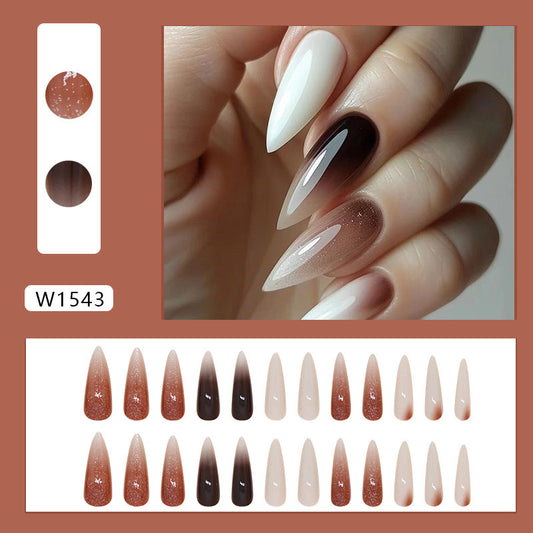Gradient fake nails