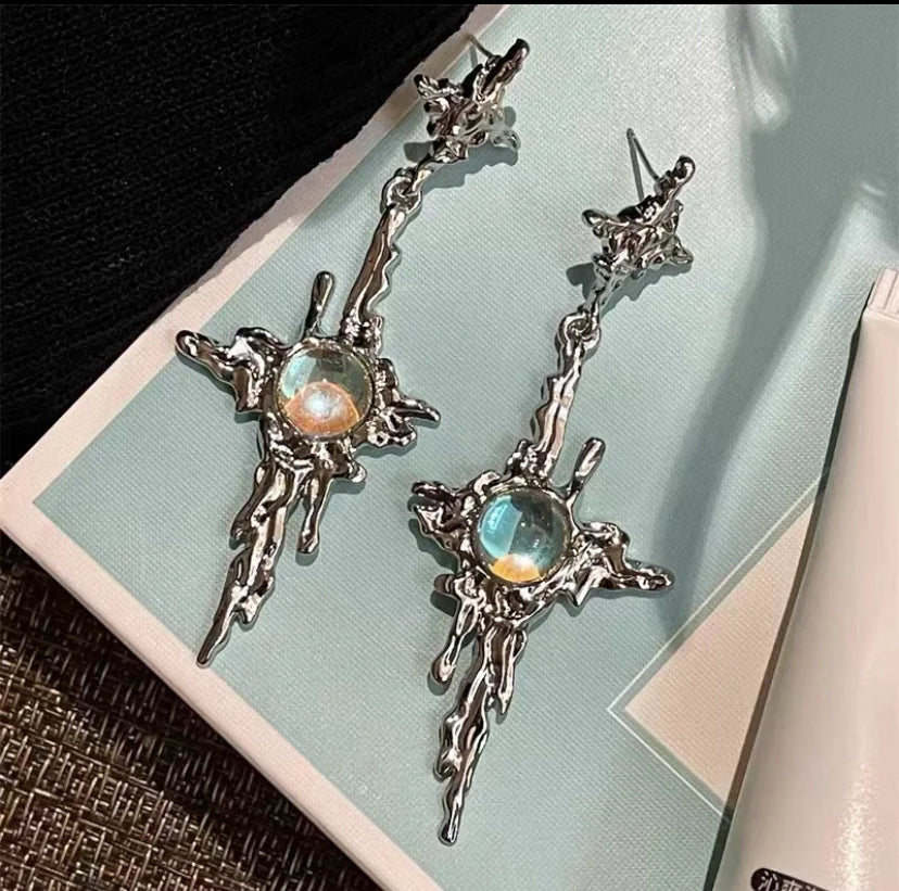 Y2k geometric earrings