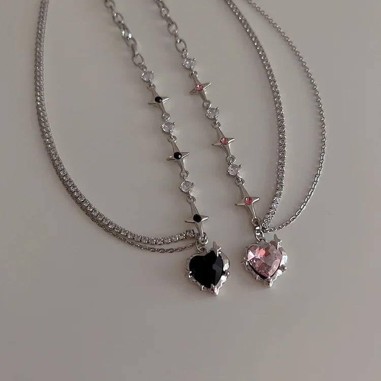 Alloy heart necklace