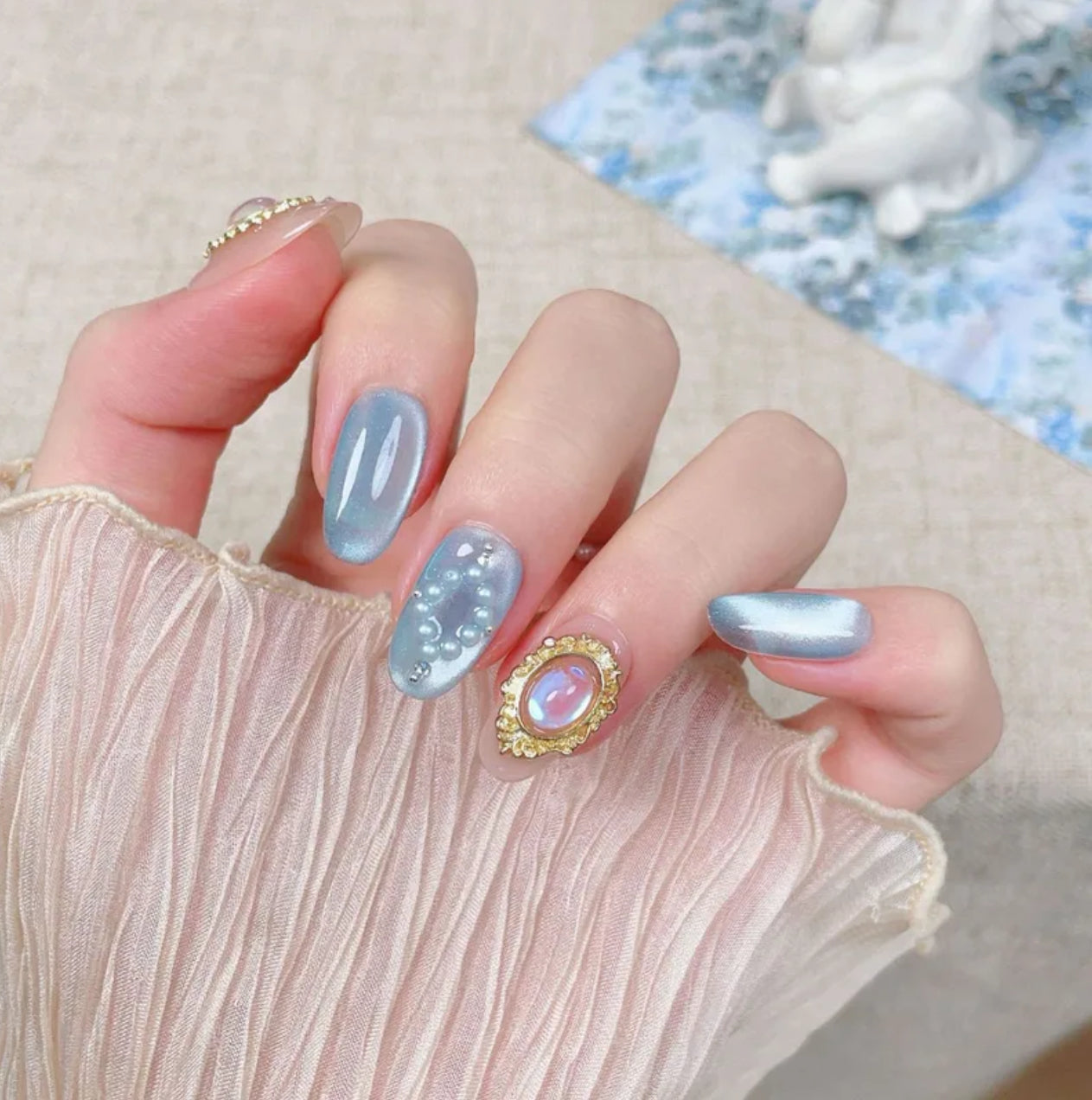 Magic mirror handmade press on nails