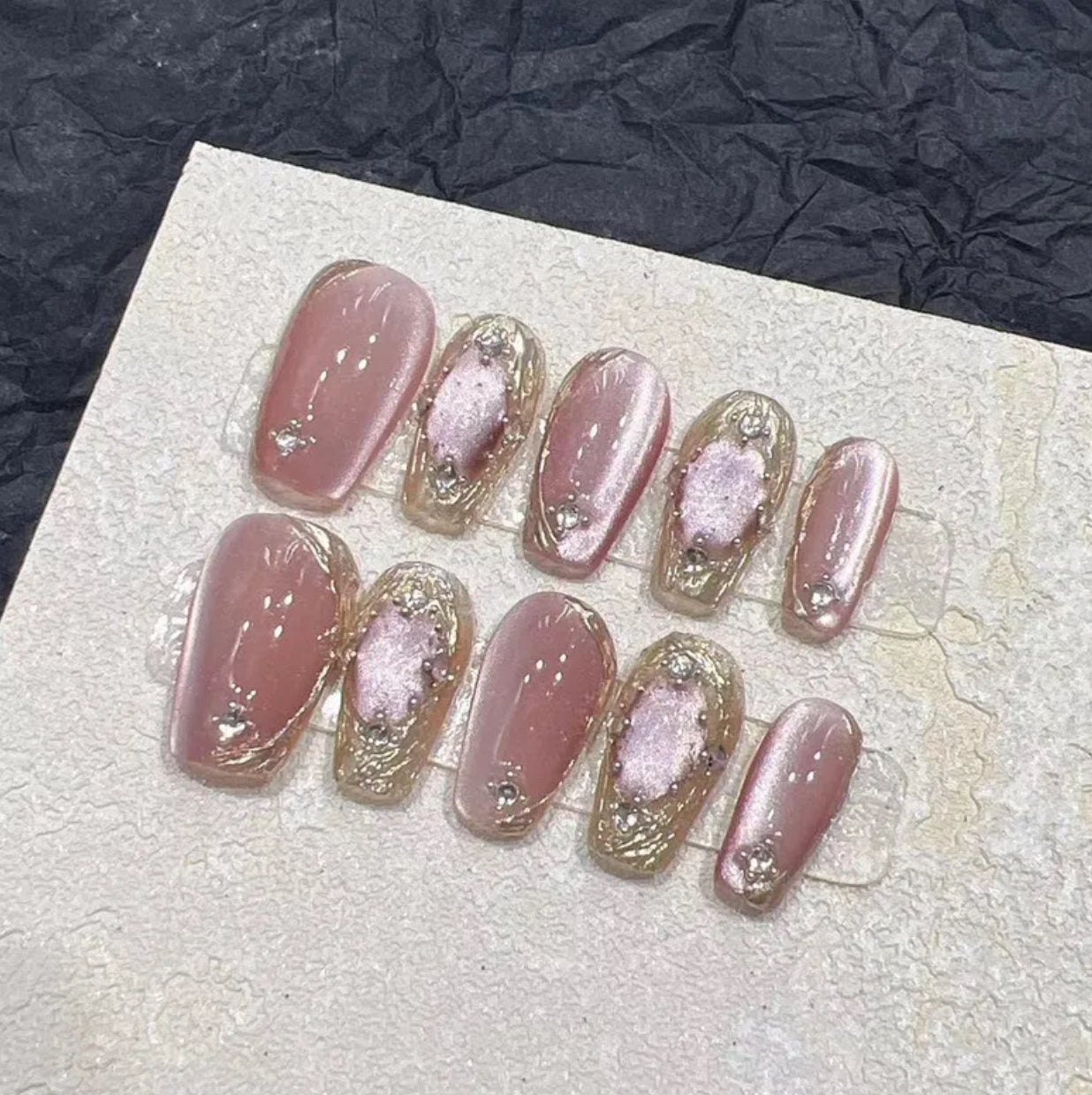 Magic mirror handmade nails