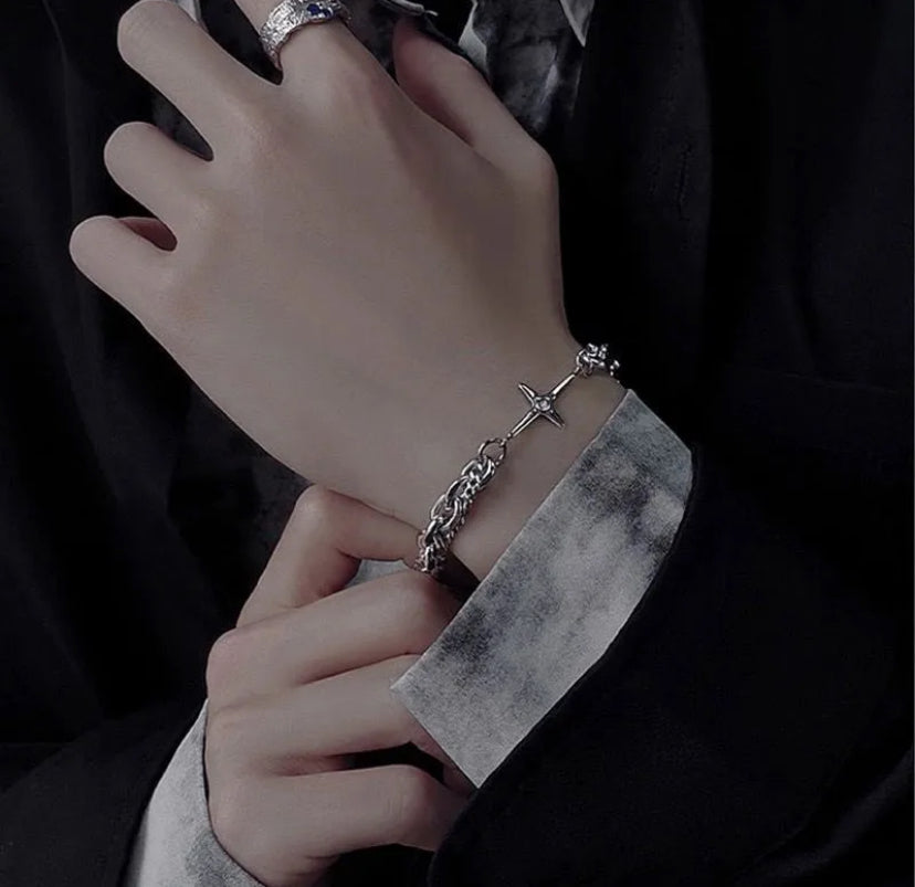 Star alloy plating rhinestone bracelet