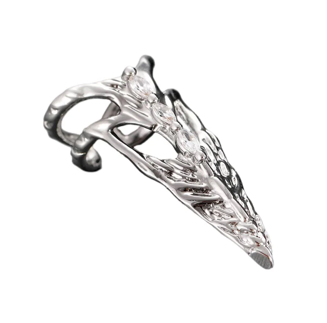 Cyber claw nail ring