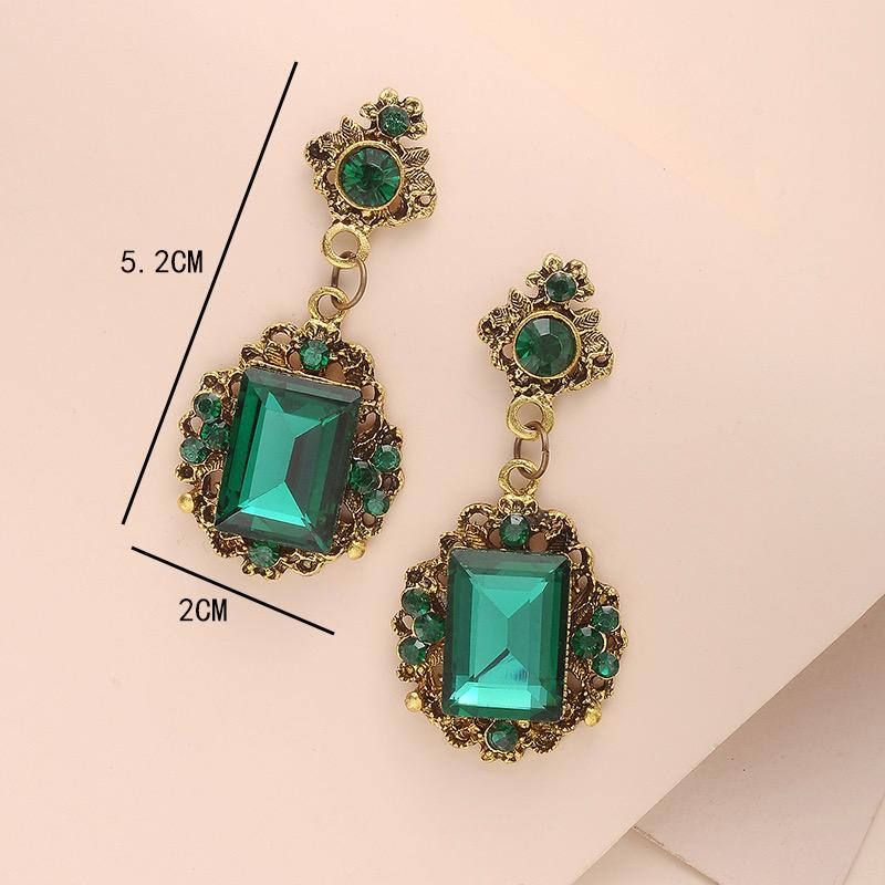 ethnic style gemstone earrings